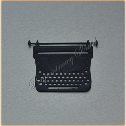 Scrapki C - Vintage - Maszyna do pisania - czarna
